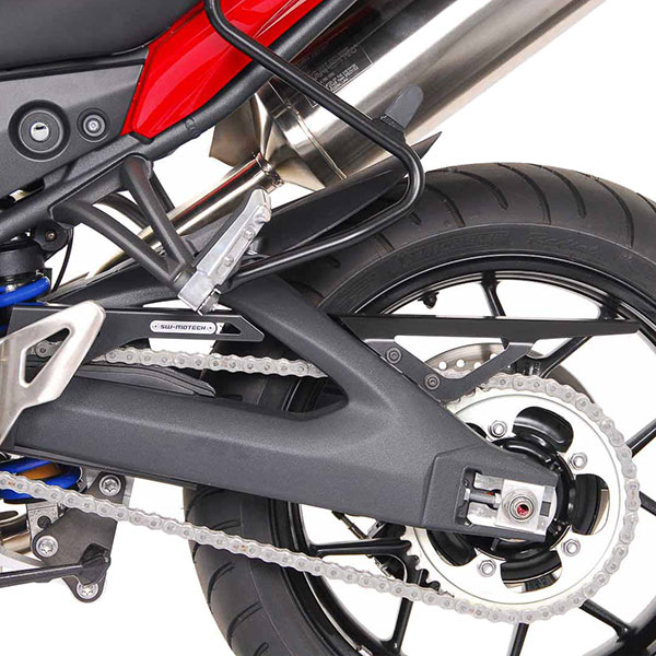Image of SW Motech Black Chain Guard - Triumph Tiger 1050 / SE (06-)