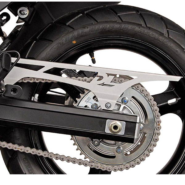 Image of SW Motech Silver Chain Guard - Suzuki DL650 (04-) / V-Strom 1000 (14-)