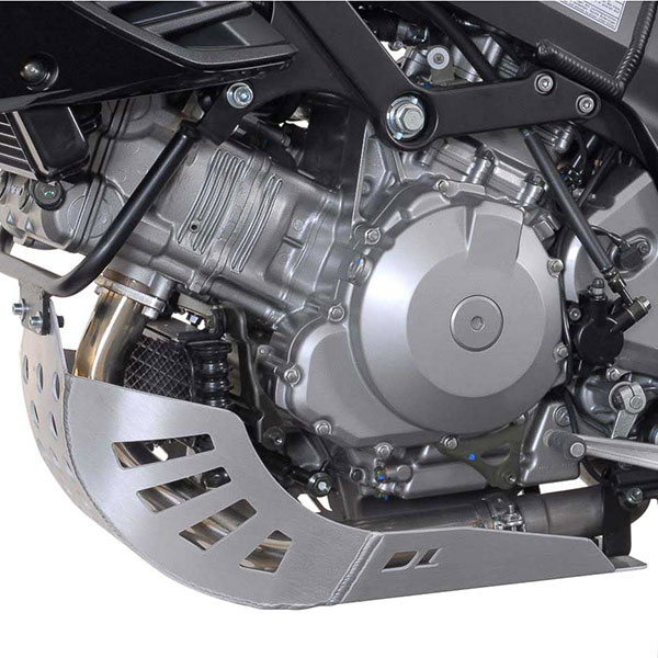 Image of SW Motech Silver Engine Guard - Suzuki DL 1000 V-Strom / Kawasaki KLV 1000