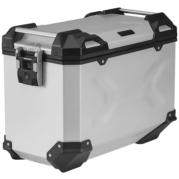 Image of SW Motech Trax Adv Large Aluminium Side Case - Silver