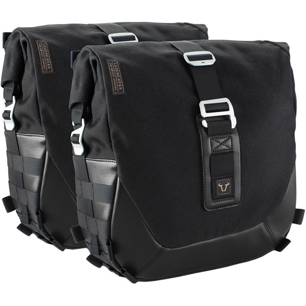 Image of SW Motech Legend Gear Side Bag Kit Black Edition - Kawasaki Z900RS / Cafe (17-)
