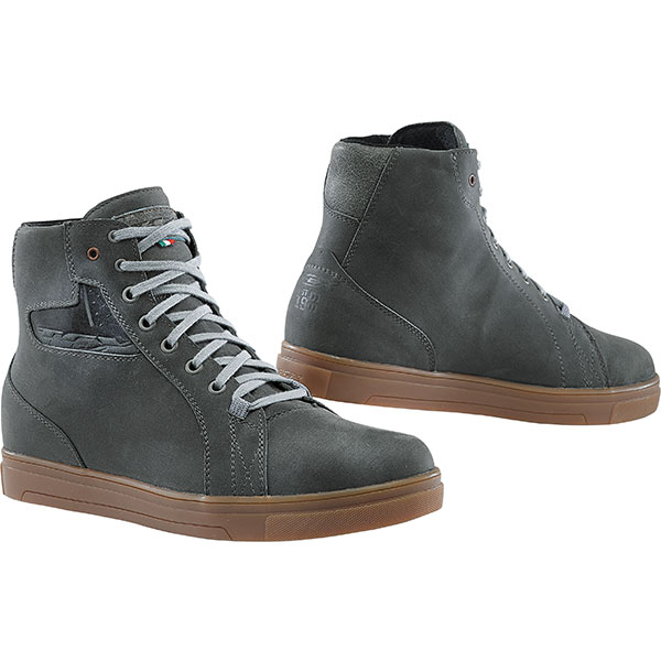 Image of TCX Street Ace Waterproof Leather Boots - Grey / Natural Rubber