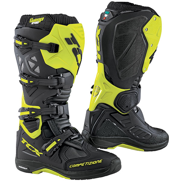 Image of TCX Comp Evo 2 Michelin Boots - Black / Fluo Yellow