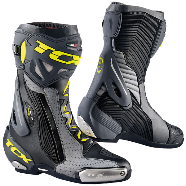 Image of TCX RT-Race Pro Air Boots - Black / Grey / Fluo Yellow