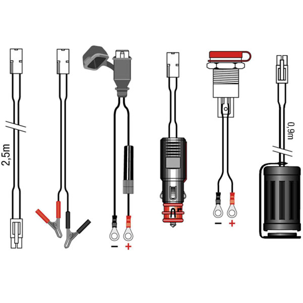 TecMate OptiMate / AccuMate Battery Charger Leads (TM)