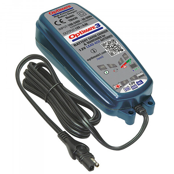 Optimate car clearance battery charger