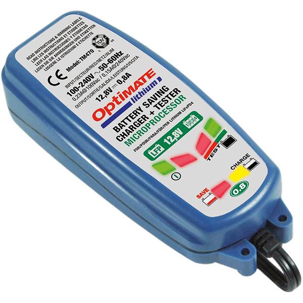 Image of TecMate OptiMate Lithium 0.8A Battery Optimiser (SAE)