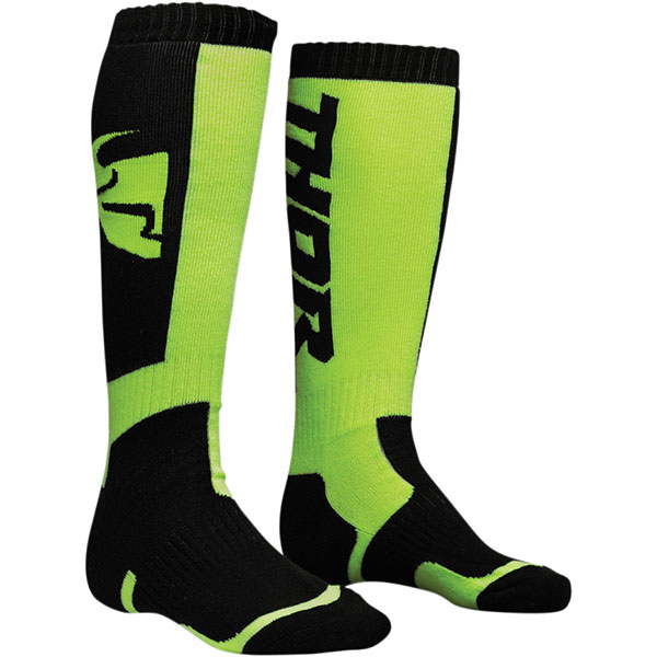 Image of Thor MX Socks - Black / Lime