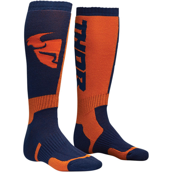 Image of Thor MX Socks - Navy / Orange