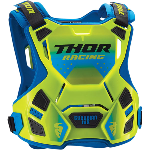 Image of Thor Guardian MX Chest / Back Protector - Fluo Green / Blue