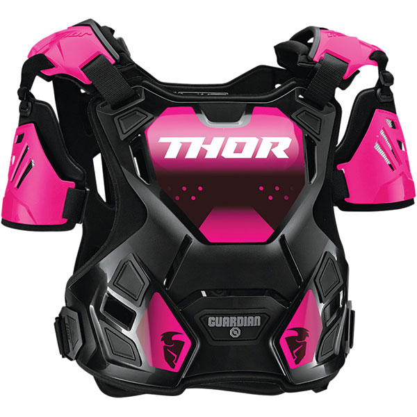 Image of Thor Ladies Guardian Chest/Back Protector - Pink / Black