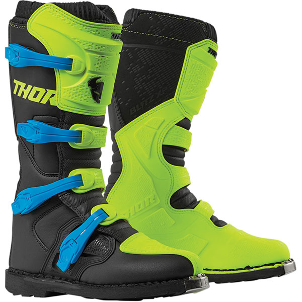 Image of Thor Blitz XP Boots - Fluo Green / Black