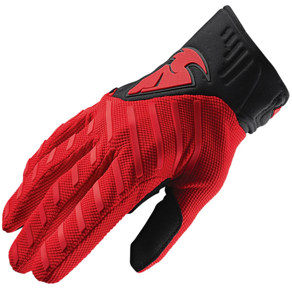 Image of Thor Rebound Textile Gloves - Red / Black