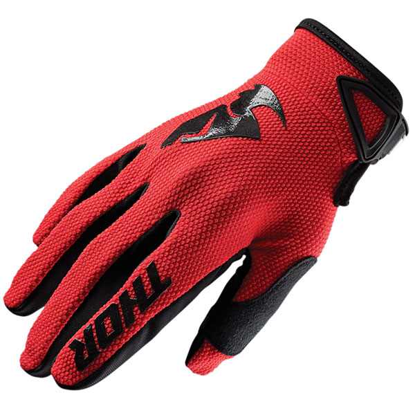 Image of Thor Sector Textile Gloves - Red