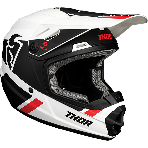 Image of Thor Youth Sector Split MIPS Helmet - White / Black