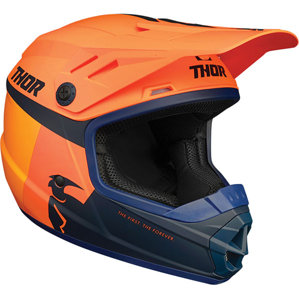 Image of Thor Youth Sector Racer Helmet - Orange / Midnight