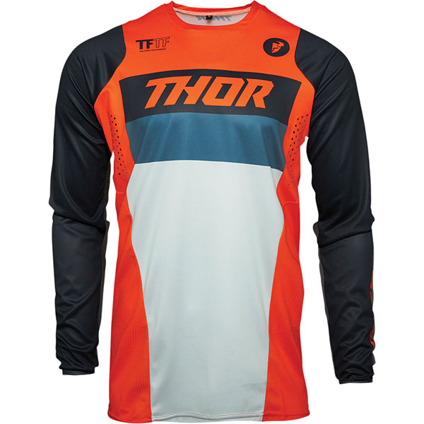 Image of Thor Youth Pulse Racer Jersey - Orange / Midnight