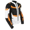 Macna Furio Textile Jacket - Light Grey / Orange Thumb 2