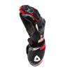 Rev'it Apex Leather Gloves - Neon Red / Black Thumb 3