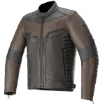 Alpinestars Burstun Leather Jacket - Black / Brown Thumb 0