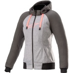 Alpinestars Stella Chrome Sport Hoodie - Melange Grey / Tar / Diva Pink