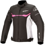 Alpinestars Stella T-SPS Waterproof Textile Jacket - Black / White / Fuchsia Thumb 0