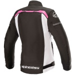 Alpinestars Stella T-SPS Waterproof Textile Jacket - Black / White / Fuchsia Thumb 1