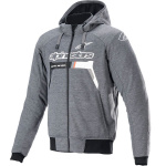 Alpinestars Chrome Ignition Hoodie - Melange Dark Grey / White