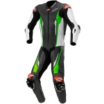 Alpinestars Racing Absolute 1 Piece Leather Suit - Black / White / Fluo Green Thumb 0