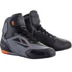 Alpinestars Faster-3 Drystar Shoes - Black / Cool Grey / Orange Fluo