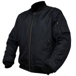 ARMR Moto Aramid Bomber CE Textile Jacket Black FREE UK DELIVERY