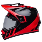 Bell MX-9 Adventure Mips - Dash Gloss Black / Red Thumb 5