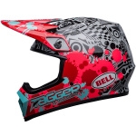 Bell MX-9 Mips - Tagger Splatter Gloss Bright Red / Grey Thumb 2