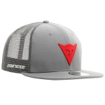Dainese 9fifty Trucker Snapback Cap - Grey / Red Thumb 0