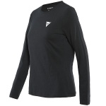 Dainese Ladies Paddock Long Sleeve T-Shirt - Black / White Thumb 0