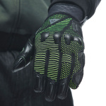 Dainese Unruly Ergo-Tek Textile Gloves - Anthracite / Acid Green Thumb 1