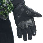 Dainese Unruly Ergo-Tek Textile Gloves - Anthracite / Acid Green Thumb 2
