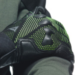 Dainese Unruly Ergo-Tek Textile Gloves - Anthracite / Acid Green Thumb 3