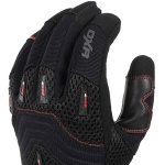 DXR Brapp Evo CE Textile Gloves - Black / Red Thumb 3