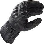 DXR Winter Carbon CE Leather Gloves - Black Thumb 1