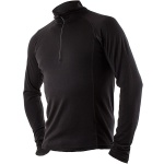 EDZ Merino Zip Neck Top - Black Thumb 0