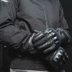 Held Twin II Leather & Textile Gloves - Black Thumb 2