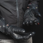 Held Twin II Leather & Textile Gloves - Black Thumb 3