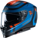 HJC R-PHA 70 - Reple Carbon Blue / Orange Thumb 0