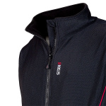Keis B601RP UltraFlex Heated Bodywarmer - Black / Red Thumb 5