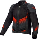 Macna Rewind Textile Jacket - Black NE / Dark Grey / Red Thumb 0