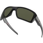 Oakley Double Edge Sunglasses - Matt Black / Dark Grey Lens Thumb 4