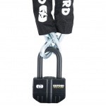 Oxford Boss Alarm 16mm Lock & 12mm Chain - Black Thumb 0