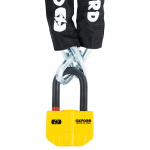 Oxford Boss Alarm 14mm Chain Lock - Yellow Thumb 0