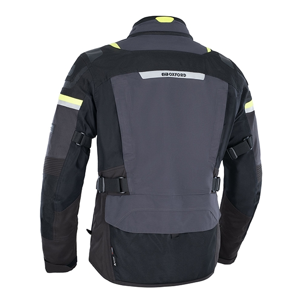 Oxford Stormland D2D waterproof Textile Jacket - Black / Grey / Fluo Thumb 1